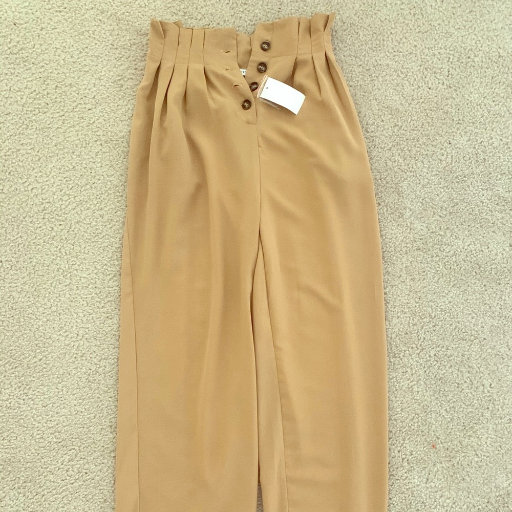 Tapered pants, never work w/ tags
